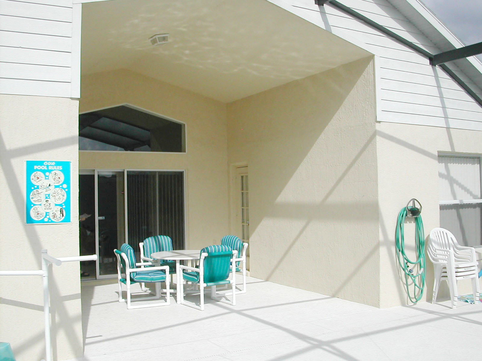 Covered lanai with private pool and spa